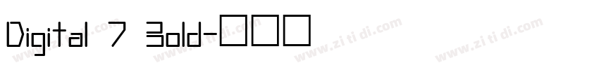 Digital 7 Bold字体转换